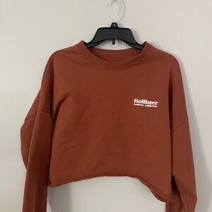 Hollister Women's Brown Cropped Sweatshirt